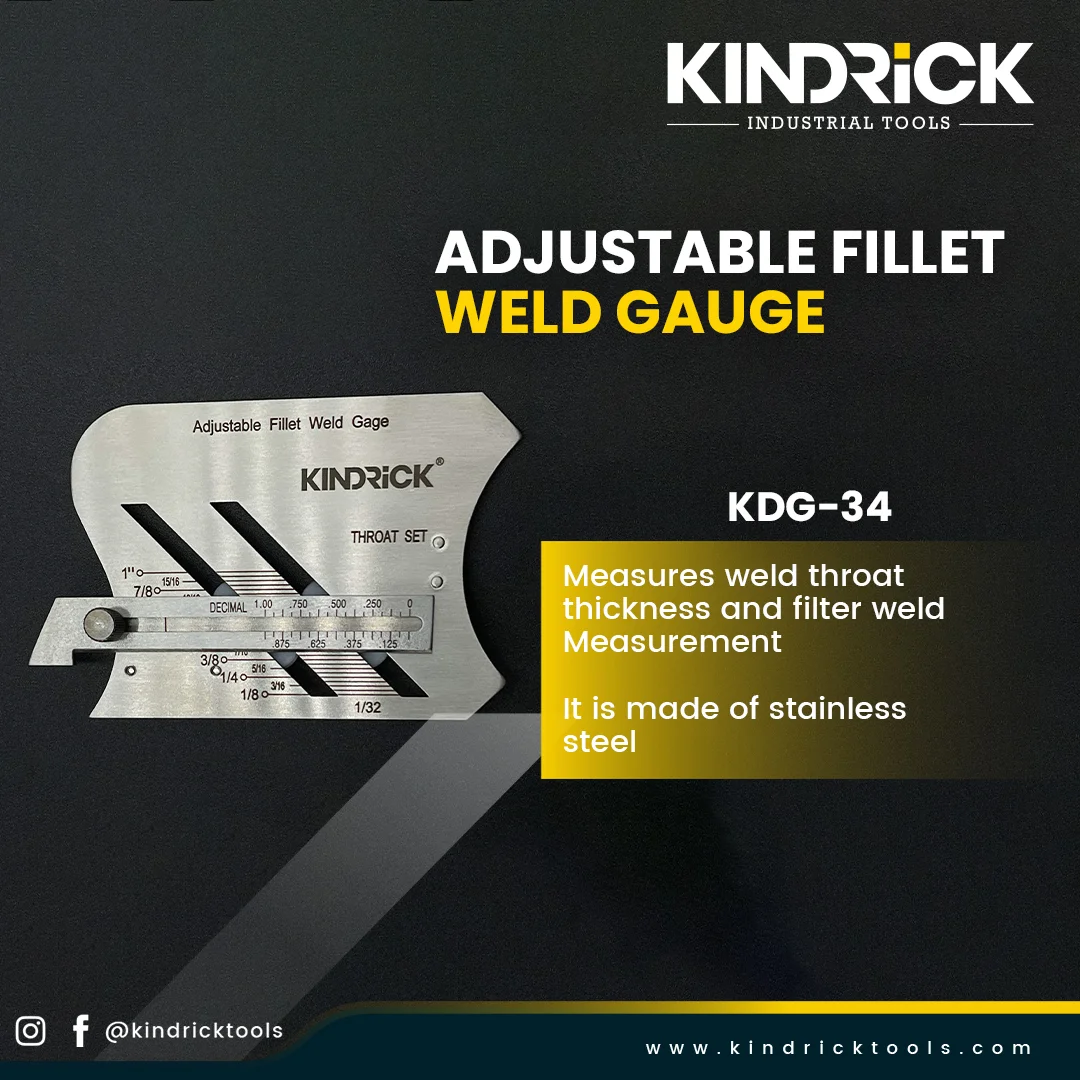ADJUSTABLE FILLET WELD GAUGE