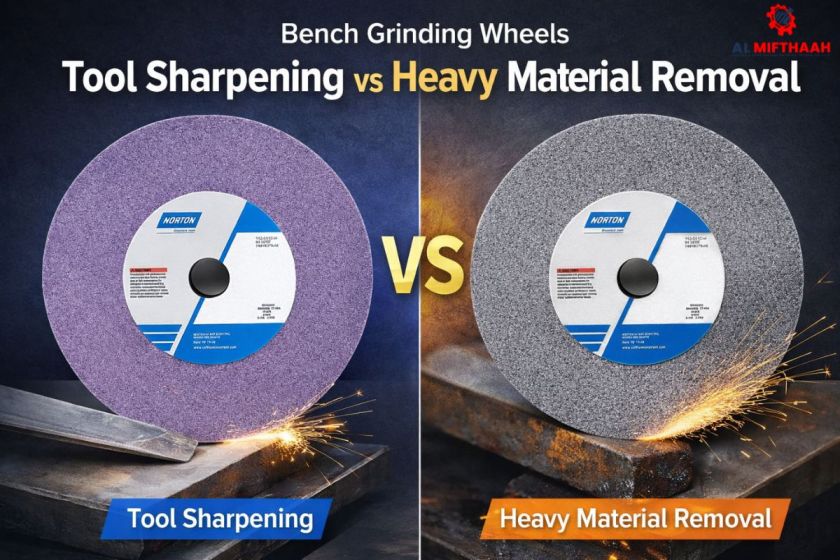Bench Grinding Wheels for Tool Sharpening vs Heavy Material Removal