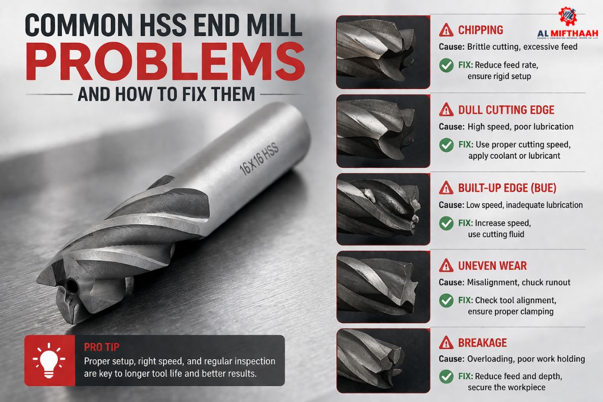 Common HSS End Mill Problems and How to Fix Them