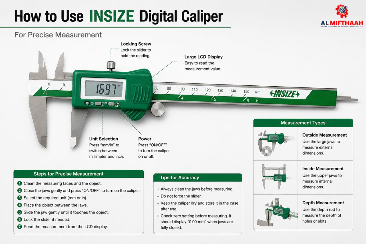 How to use INSIZE caliper for precise measurement