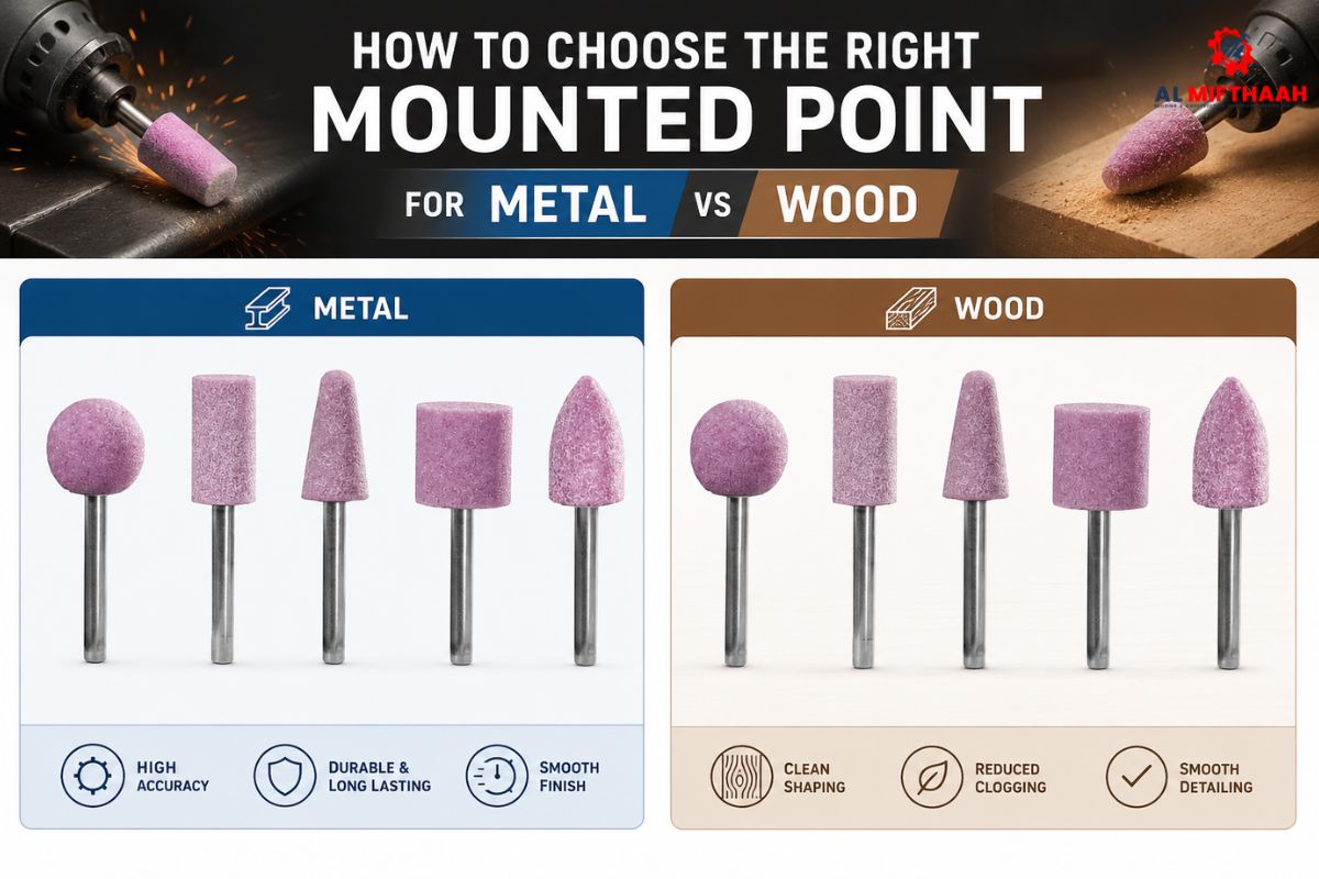 How Do You Choose the Right Mounted Point for Metal vs Wood?