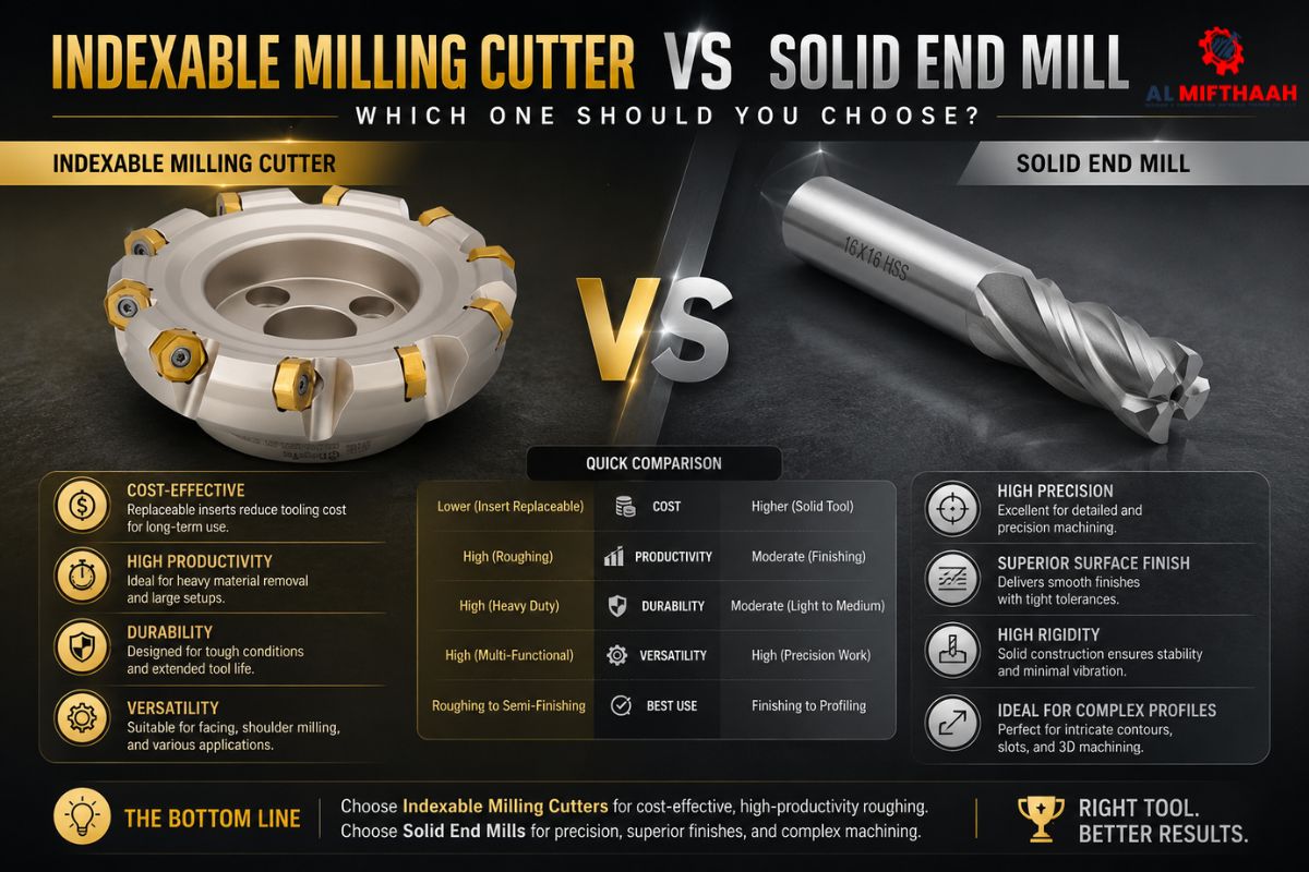 Indexable Milling Cutter vs Solid End Mill: Which One Should You Choose?