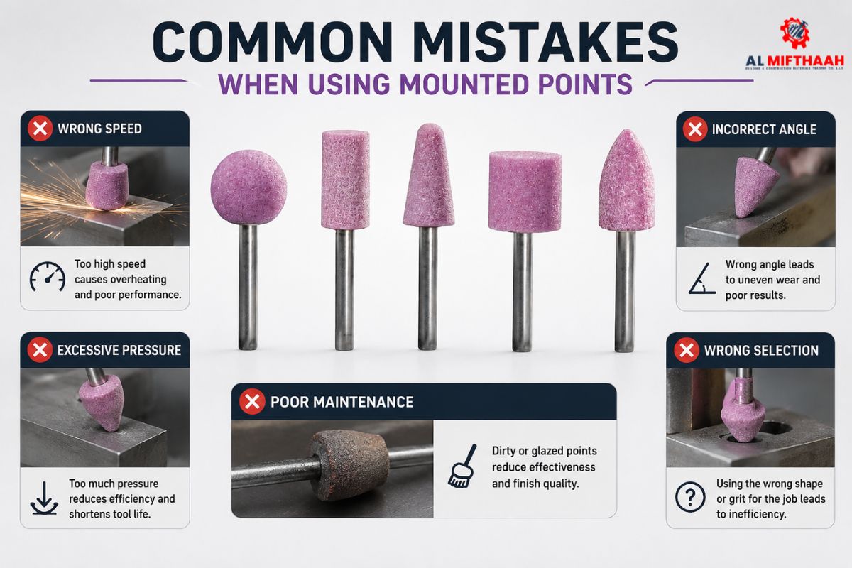 What Are the Common Mistakes When Using Mounted Points?