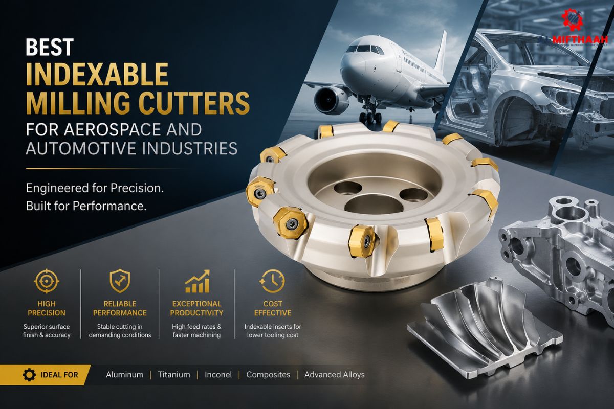 Best Indexable Milling Cutters for Aerospace and Automotive Industries