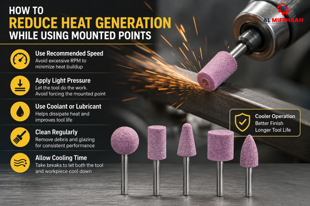 How to Reduce Heat Generation While Using Mounted Points?