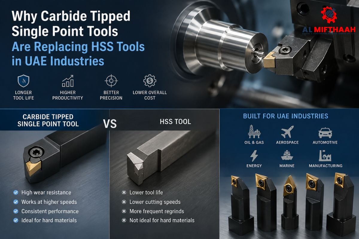Why Carbide Tipped Single Point Tools Are Replacing HSS Tools in UAE Industries
