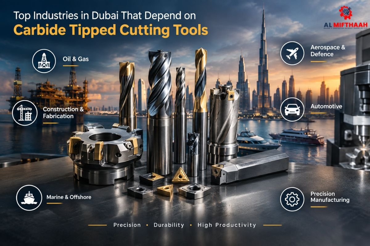 Top Industries in Dubai That Depend on Carbide Tipped Cutting Tools