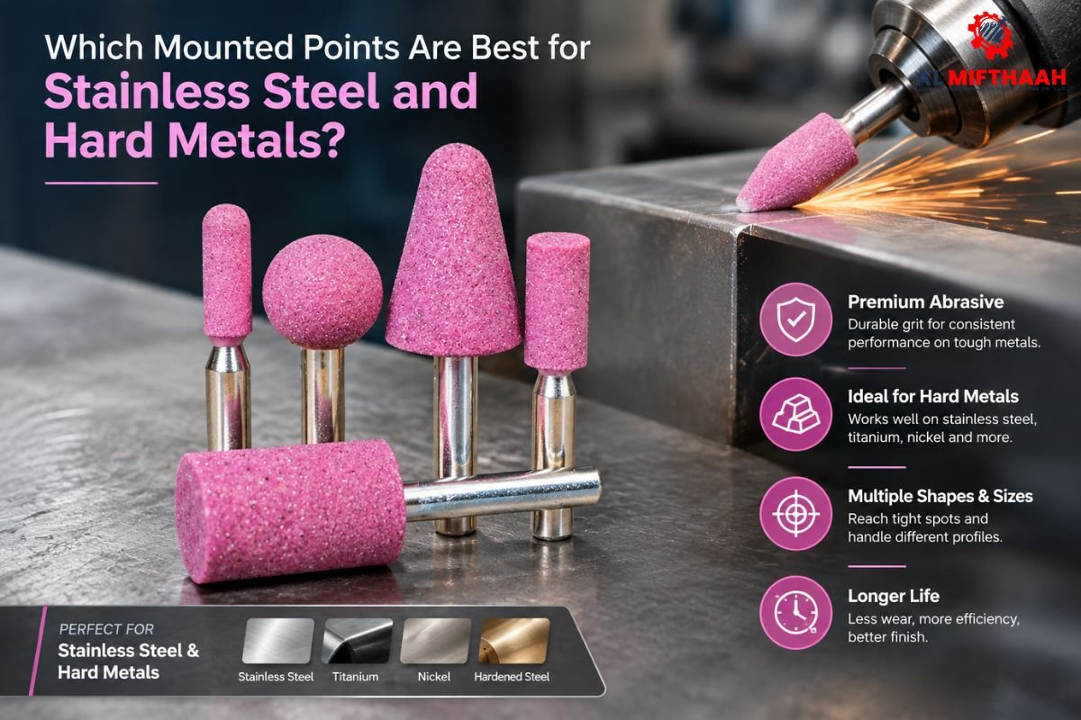 Which Mounted Points Are Best for Stainless Steel and Hard Metals?