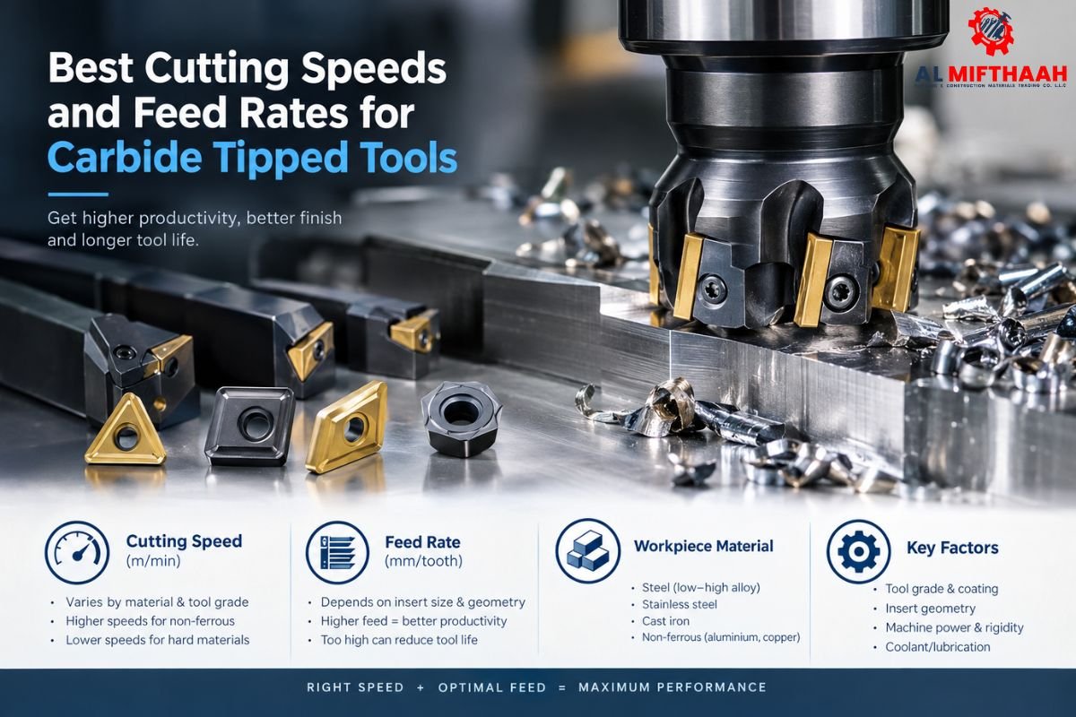 Best Cutting Speeds and Feed Rates for Carbide Tipped Tools