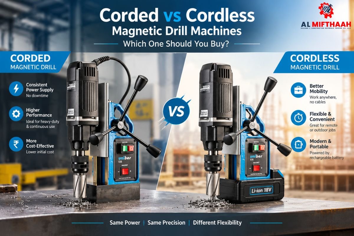 Corded vs Cordless Magnetic Drill Machines Which One Should You Buy