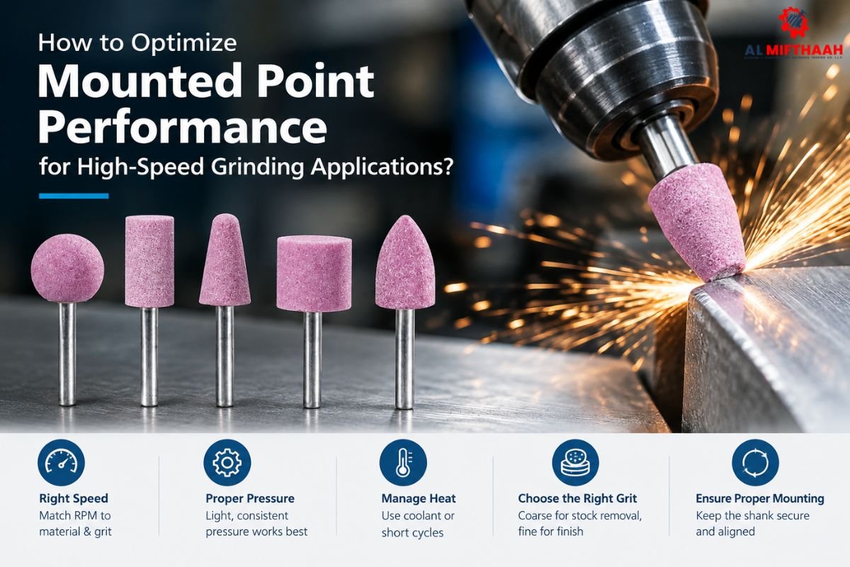 How to Optimize Mounted Point Performance for High-Speed Grinding Applications?