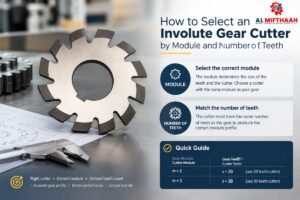 How to Select an Involute Gear Cutter by Module and Number of Teeth