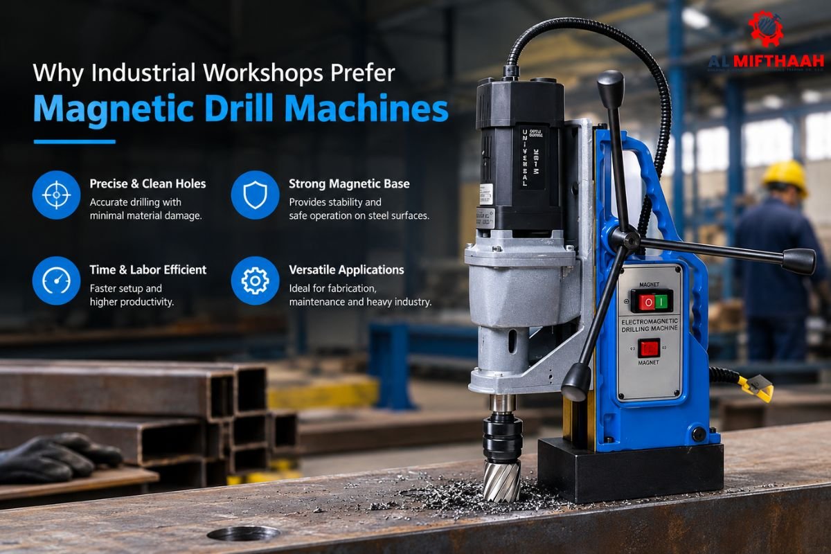 Why Industrial Workshops Prefer Magnetic Drill Machines